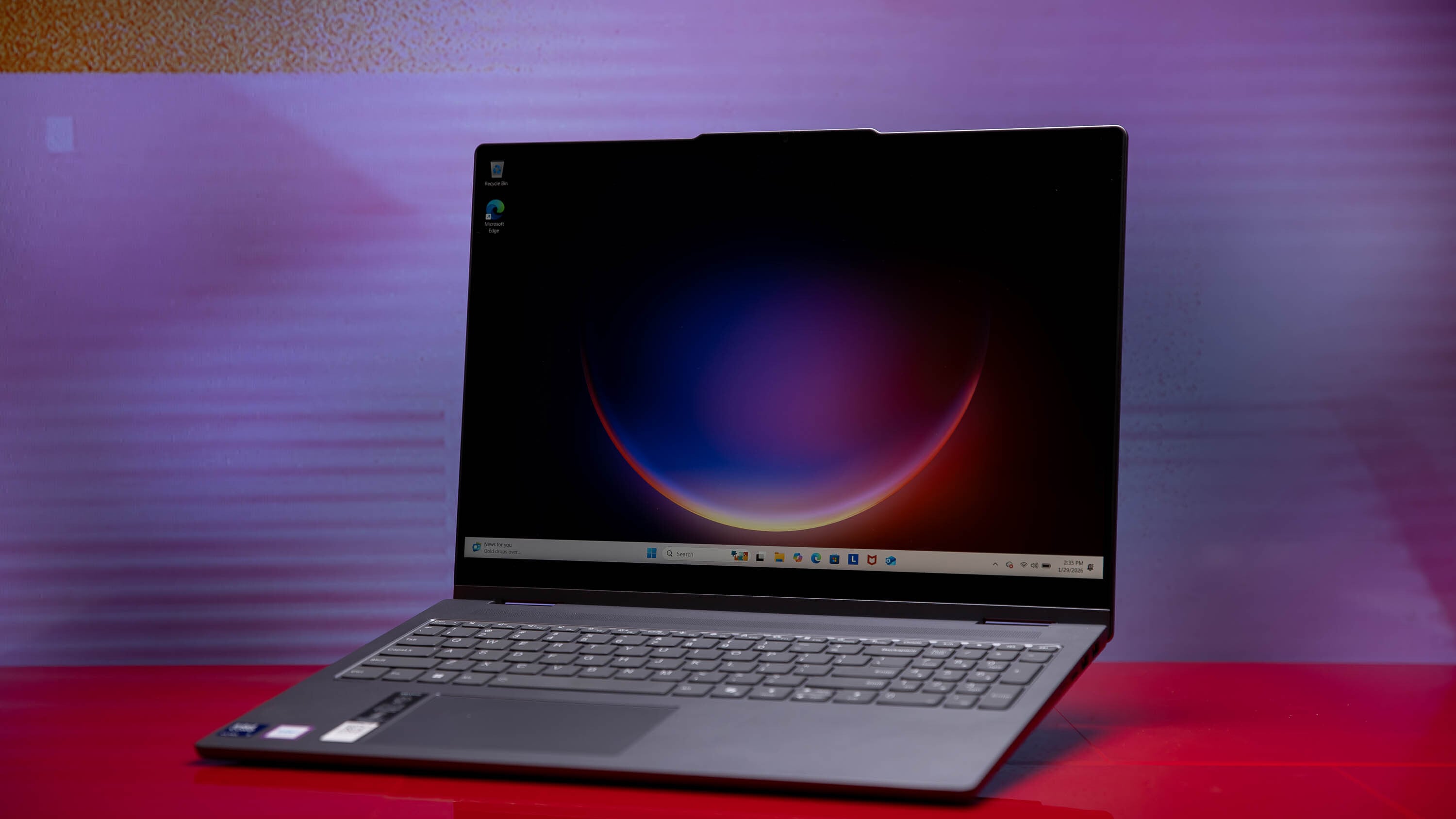 View of the left side ports on a Lenovo IdeaPad 5i 2-in-1 16 touchscreen laptop.