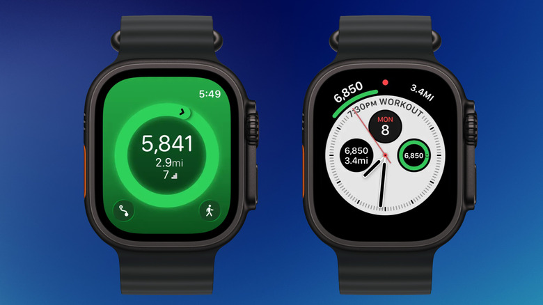 Pedometer++ step count metrics and watch face complications.