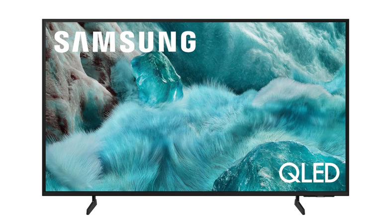 The Samsung 65-inch Q7F 4K QLED television showcasing its slim bezel design.