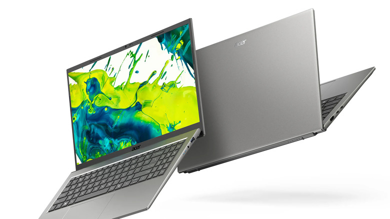 Detailed view of the Acer Aspire Go 15, the baseline model for evaluating Snapdragon C performance.