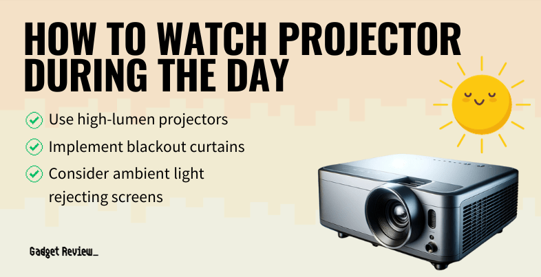 Comparison of a projector image on an Ambient Light Rejecting screen versus a standard white wall.