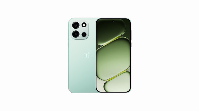 OnePlus Nord 6 smartphone in a vibrant Fresh Mint color.
