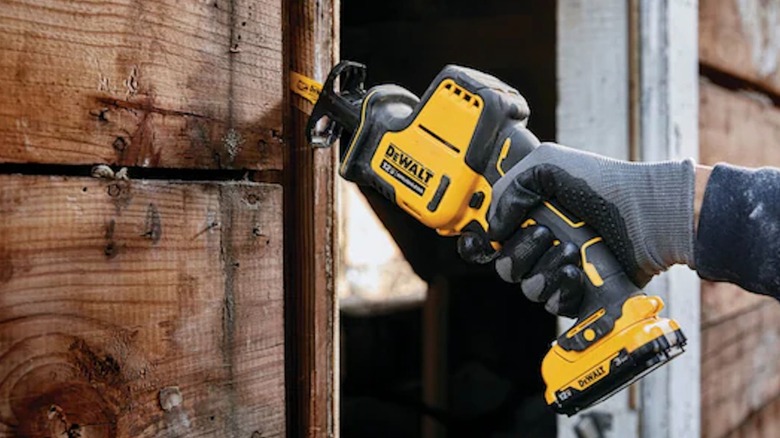 DeWalt 12V Max One-Handed Reciprocating Saw.